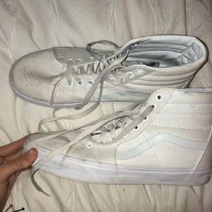 white high top vans
